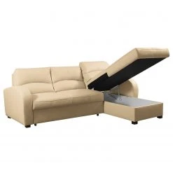 Loftscape Ecksofa Nilsia - Echtleder Mabel: Warmes Beige - Longchair davorstehend rechts - Mit Schlaffunktion 13 Loftscape Ecksofa Nilsia - Echtleder Mabel: Warmes Beige - Longchair davorstehend rechts - Mit Schlaffunktion -Wohnzimmermöbel boutique en ligne 1000263565 210601 15013601444 DETAILS P000000001000263565