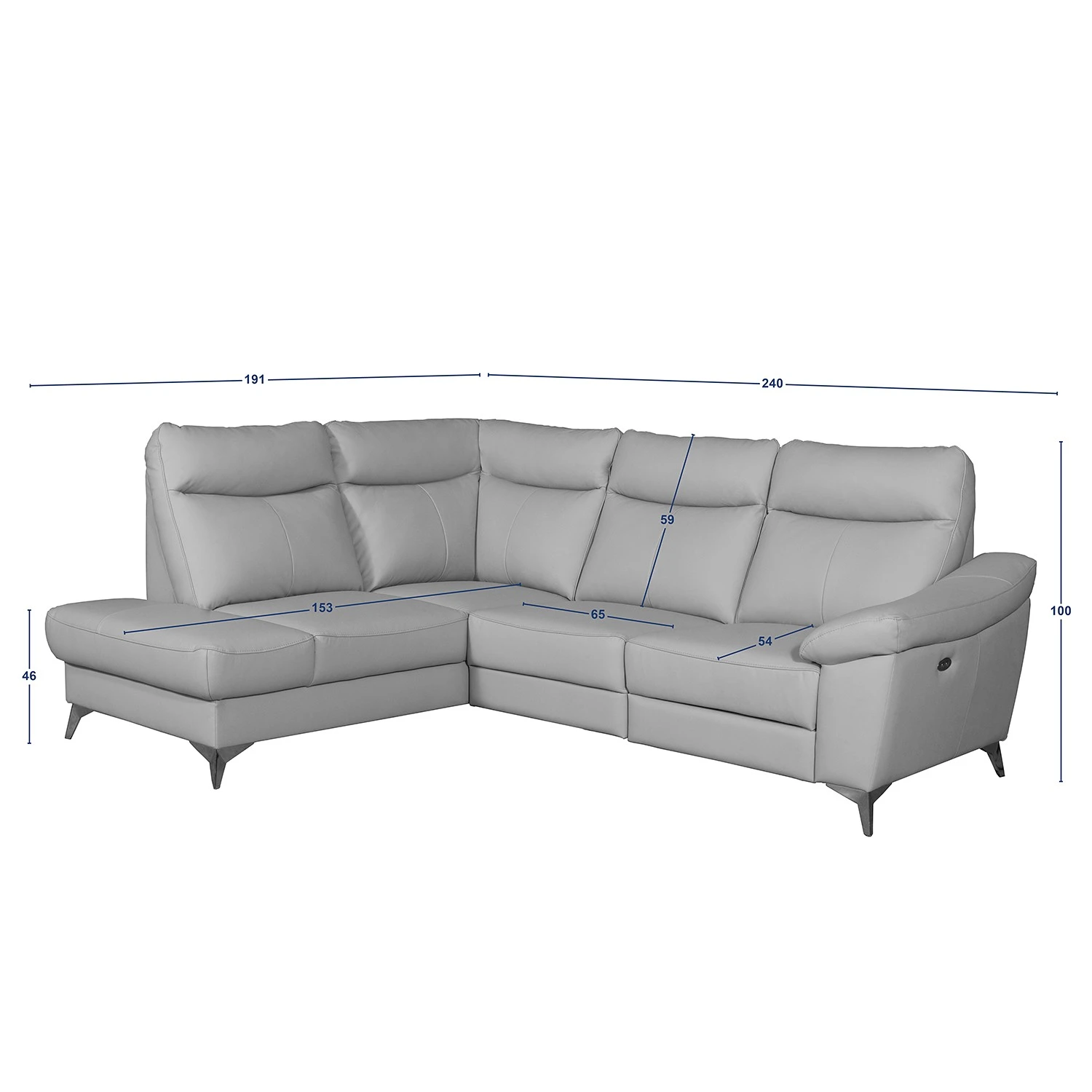 Modoform Ecksofa Nastola I - Echtleder Mabel: Schwarz - Ottomane davorstehend links 10 Modoform Ecksofa Nastola I - Echtleder Mabel: Schwarz - Ottomane davorstehend links – Bild 10