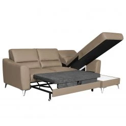 Loftscape Ecksofa Vercheny II - Echtleder Mabel: Sahara dunkel - Longchair beidseitig montierbar - Mit Schlaffunktion -Wohnzimmermöbel boutique en ligne 1000263610 210601 15011501165 DETAILS P000000001000263610