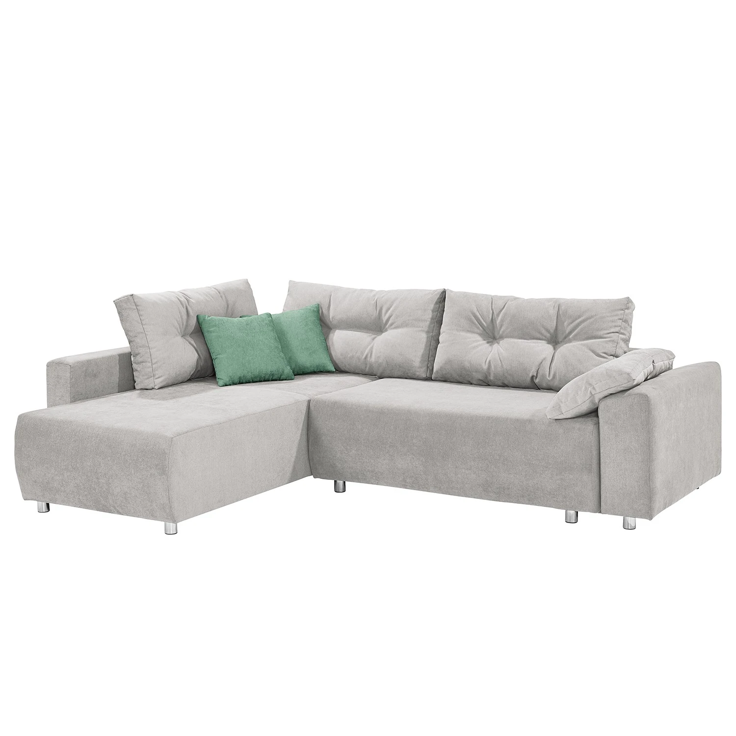 Fredriks Ecksofa Altja - Microfaser Enza: Platin / Mint 1 Fredriks Ecksofa Altja - Microfaser Enza: Platin / Mint