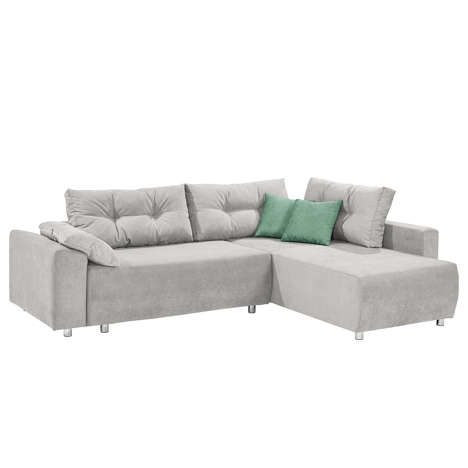 Fredriks Ecksofa Altja - Microfaser Enza: Platin / Mint 5 Fredriks Ecksofa Altja - Microfaser Enza: Platin / Mint – Bild 5