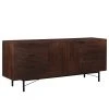 Ars manufacti Sideboard Angun - Akazie massiv / Metall - Akazie Dunkel / Schwarz