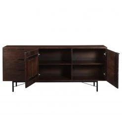 Ars manufacti Sideboard Angun - Akazie massiv / Metall - Akazie Dunkel / Schwarz -Wohnzimmermöbel boutique en ligne 1000264973 220105 155802000057 DETAILS P000000001000264973