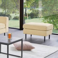 Mørteens Polsterhocker Monblanc - Webstoff - Webstoff Velia: Creme -Wohnzimmermöbel boutique en ligne 1000264988 210827 06174400136 MOOD DETAILS P000000001000264988 mood