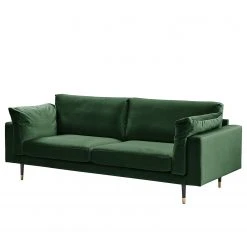 Maison Belfort Sofa Venette (2,5-Sitzer) - Microfaser - Microfaser Bruna: Dunkelgrün