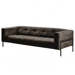 Mørteens Bigsofa Vernioz - Webstoff - Webstoff Adela: Graubraun