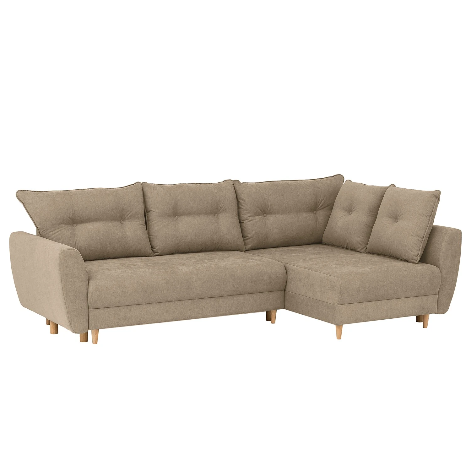 Norrwood Ecksofa Cab - Microfaser - Microfaser Enza: Hellbeige - Longchair davorstehend rechts 1 Norrwood Ecksofa Cab - Microfaser - Microfaser Enza: Hellbeige - Longchair davorstehend rechts