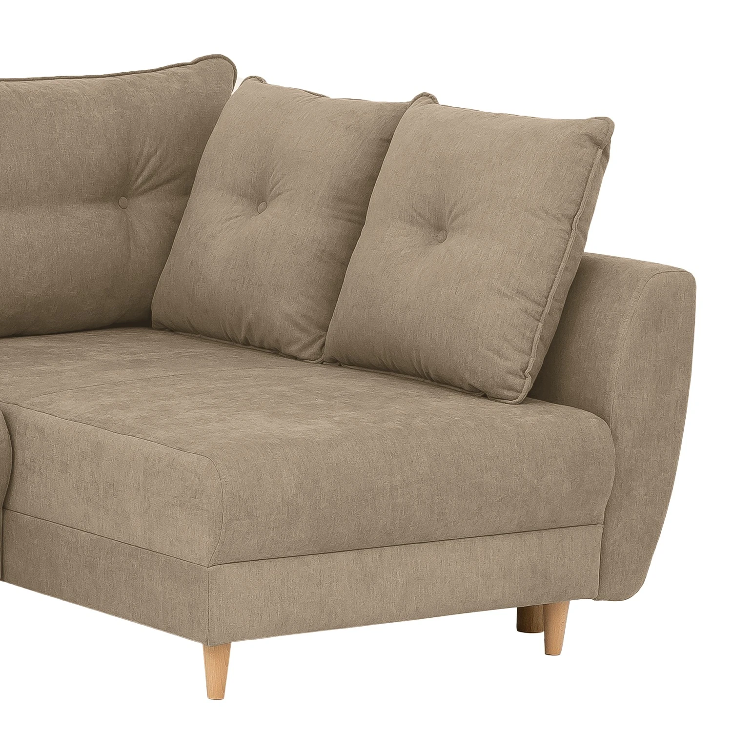 Norrwood Ecksofa Cab - Microfaser - Microfaser Enza: Hellbeige - Longchair davorstehend rechts 3 Norrwood Ecksofa Cab - Microfaser - Microfaser Enza: Hellbeige - Longchair davorstehend rechts – Bild 3