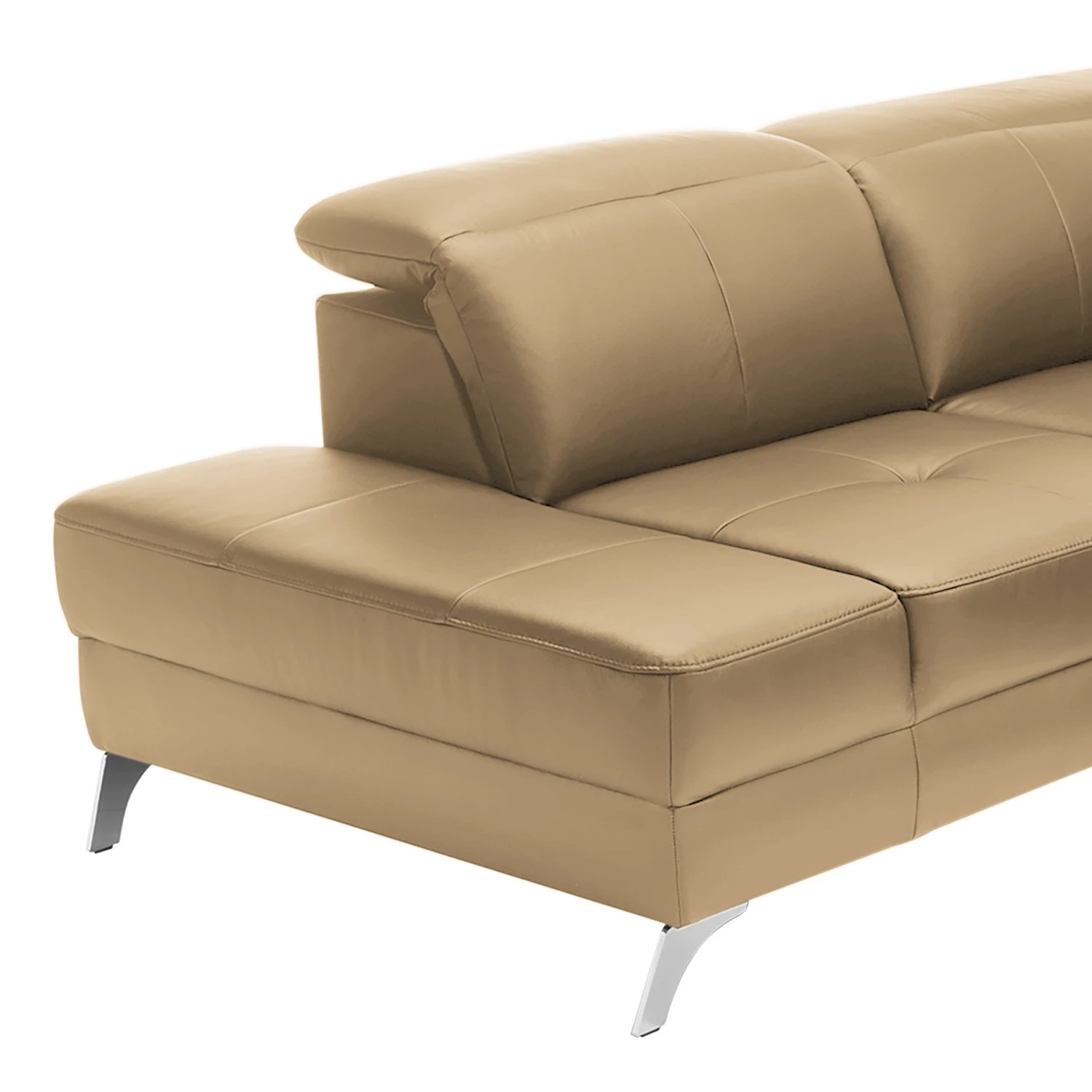 Loftscape Ecksofa Bussy - Echtleder - Echtleder Poas: Cappuccino - Ottomane davorstehend links - Mit Schlaffunktion 9 Loftscape Ecksofa Bussy - Echtleder - Echtleder Poas: Cappuccino - Ottomane davorstehend links - Mit Schlaffunktion – Bild 9