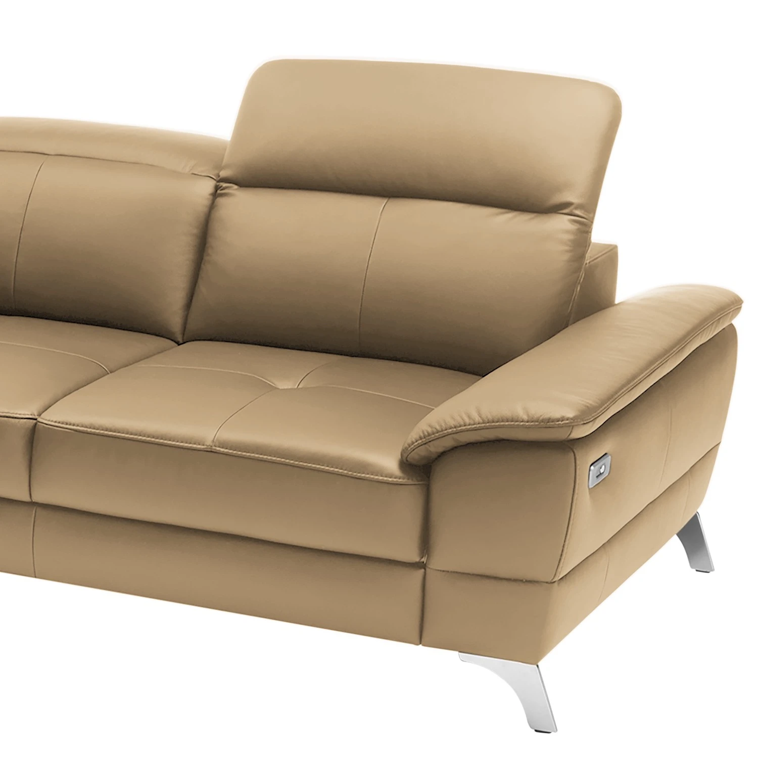 Loftscape Ecksofa Bussy - Echtleder - Echtleder Poas: Cappuccino - Ottomane davorstehend links - Mit Schlaffunktion 10 Loftscape Ecksofa Bussy - Echtleder - Echtleder Poas: Cappuccino - Ottomane davorstehend links - Mit Schlaffunktion – Bild 10