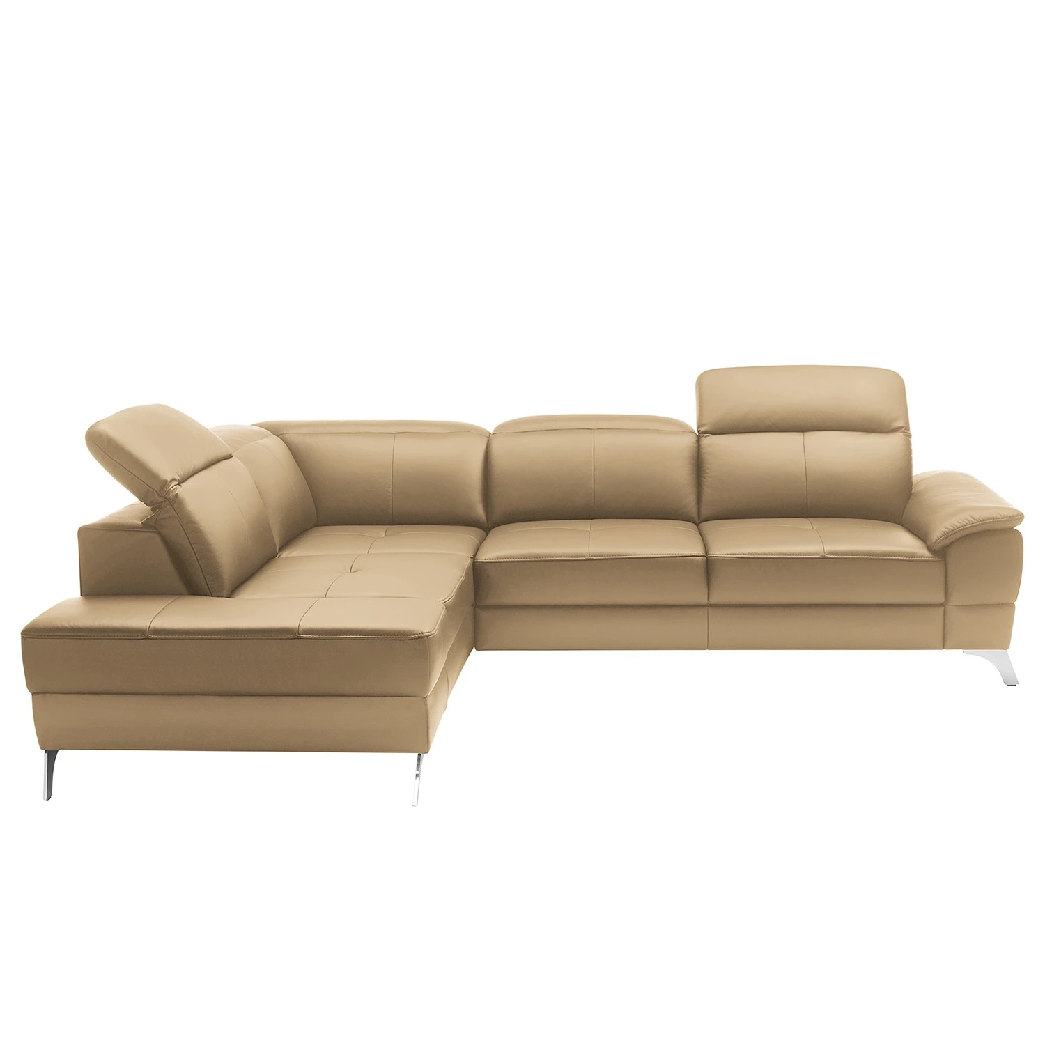 Loftscape Ecksofa Bussy - Echtleder - Echtleder Poas: Cappuccino - Ottomane davorstehend links - Mit Schlaffunktion 7 Loftscape Ecksofa Bussy - Echtleder - Echtleder Poas: Cappuccino - Ottomane davorstehend links - Mit Schlaffunktion – Bild 7