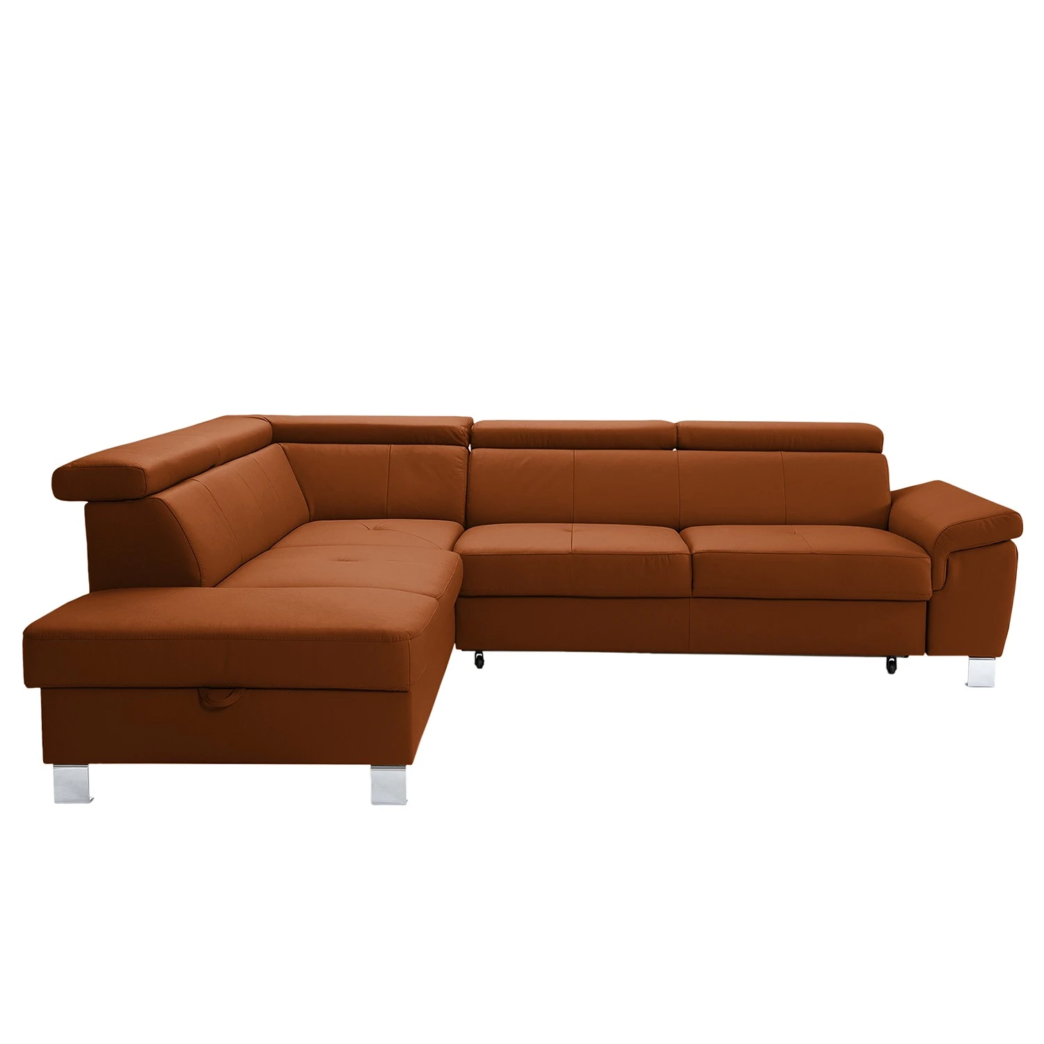 Loftscape Ecksofa Busene - Echtleder - Echtleder Moja: Rehbraun - Ottomane davorstehend links - Mit Schlaffunktion 4 Loftscape Ecksofa Busene - Echtleder - Echtleder Moja: Rehbraun - Ottomane davorstehend links - Mit Schlaffunktion – Bild 4