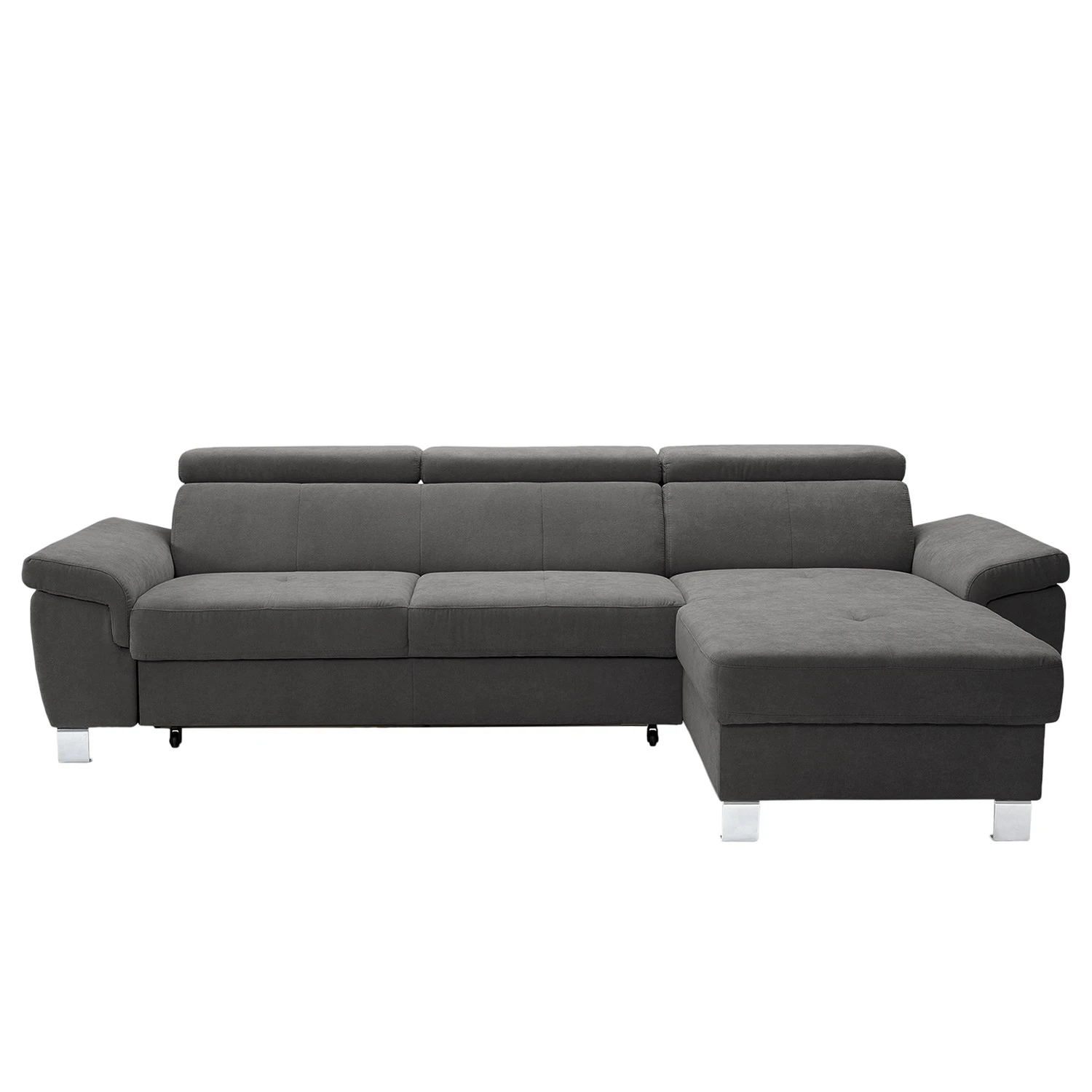 Loftscape Ecksofa Busene I - Microfaser - Microfaser Enza: Dunkelgrau - Longchair davorstehend rechts - Mit Schlaffunktion 4 Loftscape Ecksofa Busene I - Microfaser - Microfaser Enza: Dunkelgrau - Longchair davorstehend rechts - Mit Schlaffunktion – Bild 4