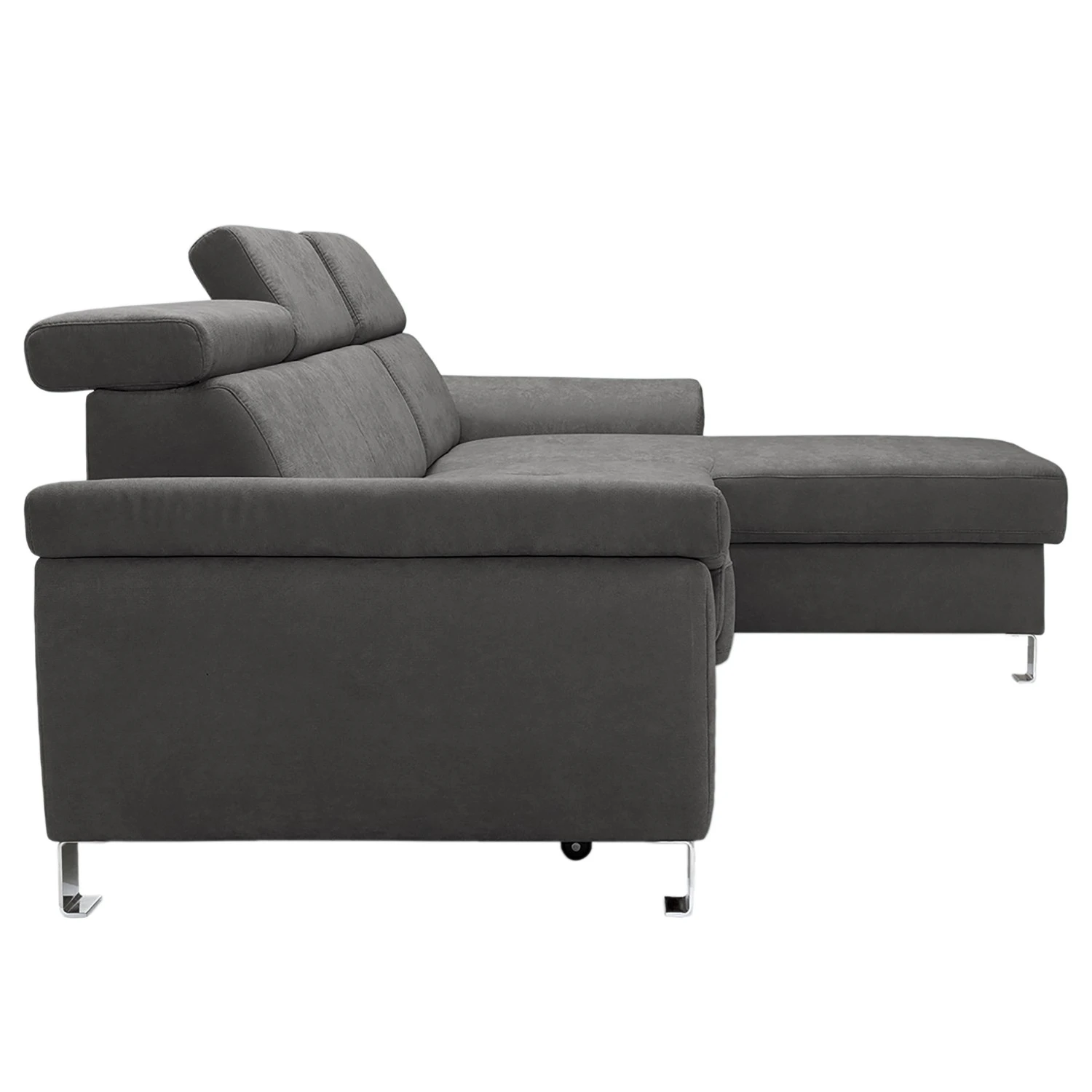 Loftscape Ecksofa Busene I - Microfaser - Microfaser Enza: Dunkelgrau - Longchair davorstehend rechts - Mit Schlaffunktion 5 Loftscape Ecksofa Busene I - Microfaser - Microfaser Enza: Dunkelgrau - Longchair davorstehend rechts - Mit Schlaffunktion – Bild 5