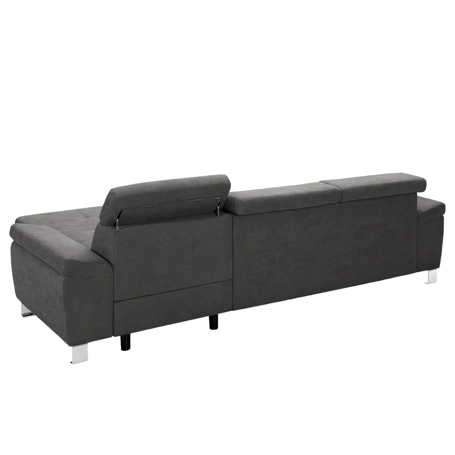 Loftscape Ecksofa Busene I - Microfaser - Microfaser Enza: Dunkelgrau - Longchair davorstehend rechts - Mit Schlaffunktion 6 Loftscape Ecksofa Busene I - Microfaser - Microfaser Enza: Dunkelgrau - Longchair davorstehend rechts - Mit Schlaffunktion – Bild 6