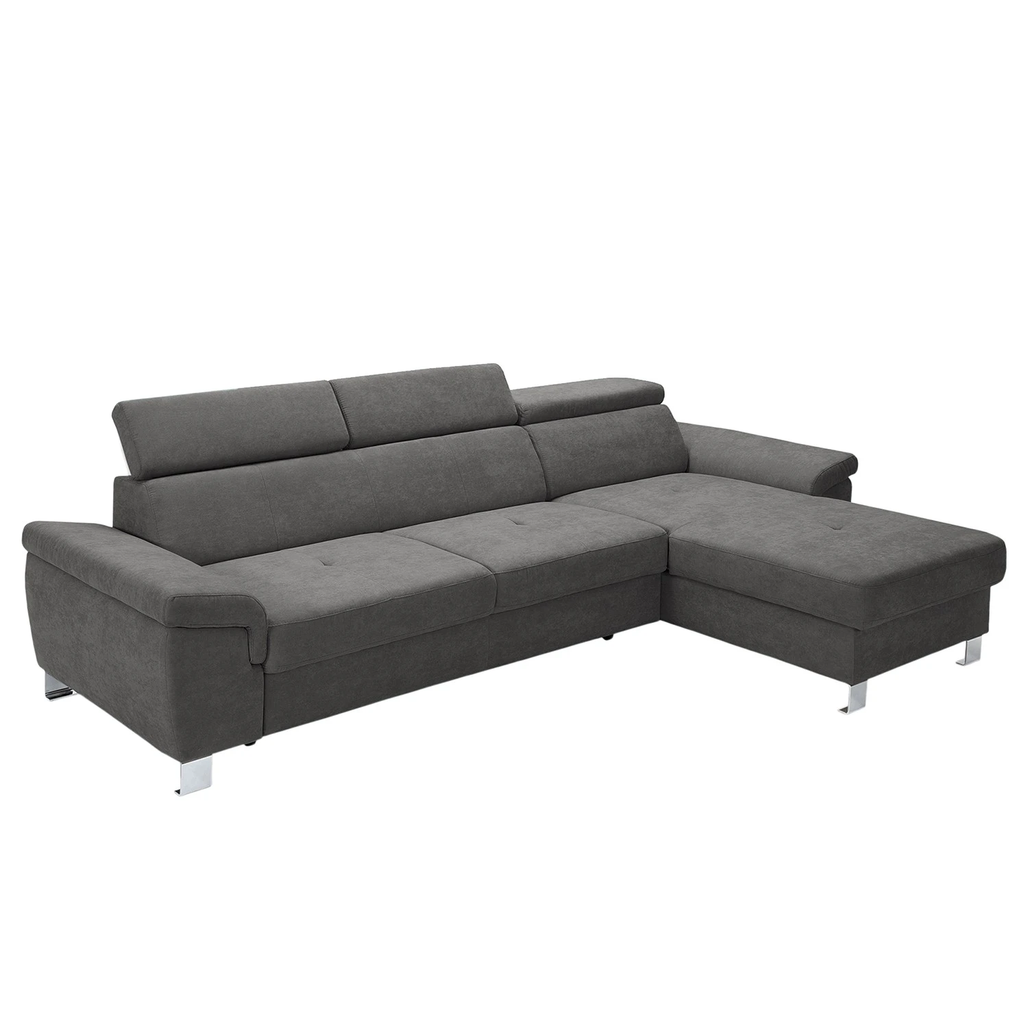 Loftscape Ecksofa Busene I - Microfaser - Microfaser Enza: Dunkelgrau - Longchair davorstehend rechts - Mit Schlaffunktion 8 Loftscape Ecksofa Busene I - Microfaser - Microfaser Enza: Dunkelgrau - Longchair davorstehend rechts - Mit Schlaffunktion – Bild 8