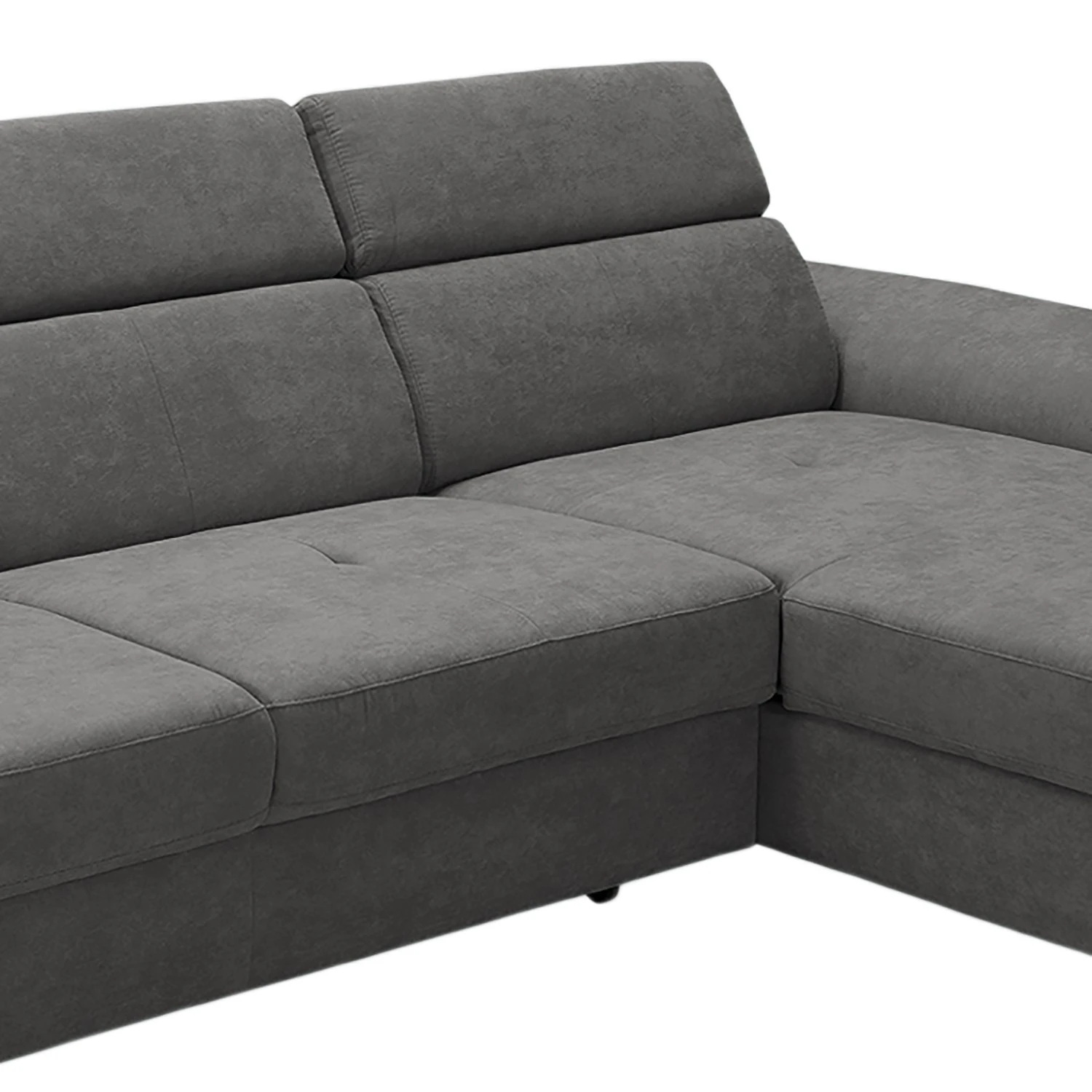Loftscape Ecksofa Busene I - Microfaser - Microfaser Enza: Dunkelgrau - Longchair davorstehend rechts - Mit Schlaffunktion 10 Loftscape Ecksofa Busene I - Microfaser - Microfaser Enza: Dunkelgrau - Longchair davorstehend rechts - Mit Schlaffunktion – Bild 10