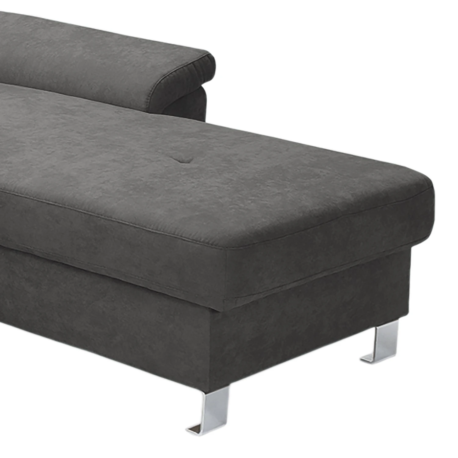 Loftscape Ecksofa Busene I - Microfaser - Microfaser Enza: Dunkelgrau - Longchair davorstehend rechts - Mit Schlaffunktion 11 Loftscape Ecksofa Busene I - Microfaser - Microfaser Enza: Dunkelgrau - Longchair davorstehend rechts - Mit Schlaffunktion – Bild 11