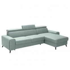 Loftscape Ecksofa Cadima II - Webstoff - Webstoff Cavo: Pastellblau - Longchair davorstehend rechts - Mit Schlaffunktion -Wohnzimmermöbel boutique en ligne 1000266917 210527 11205801798 DETAILS P000000001000266917