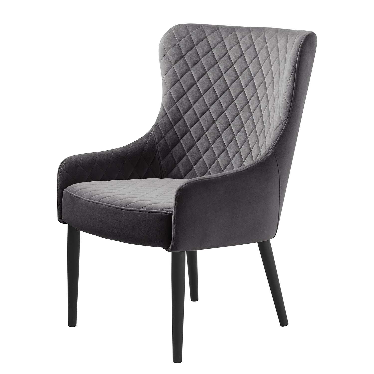 Red Living Sessel Albero - Samt - Grau 1 Red Living Sessel Albero - Samt - Grau