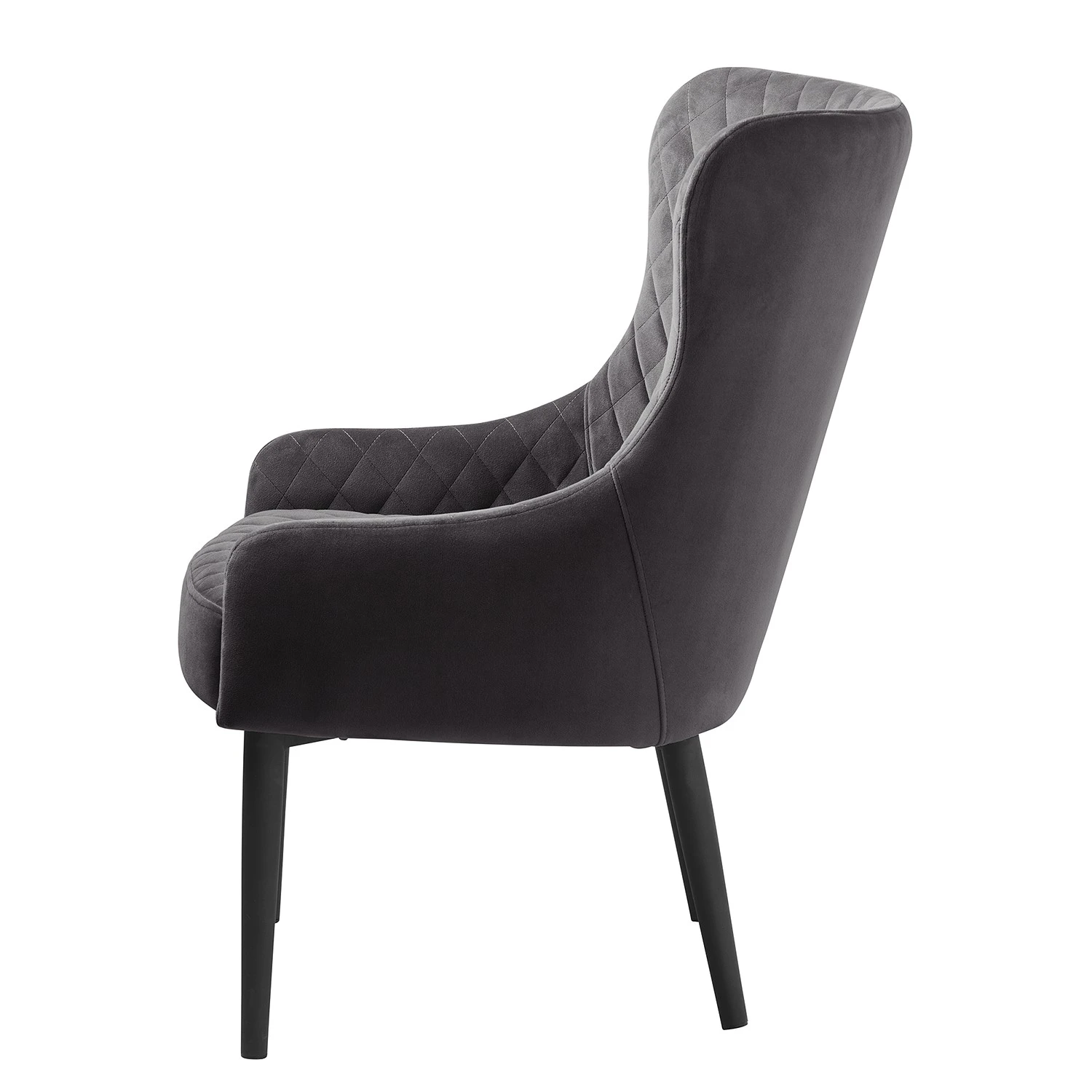 Red Living Sessel Albero - Samt - Grau 3 Red Living Sessel Albero - Samt - Grau – Bild 3