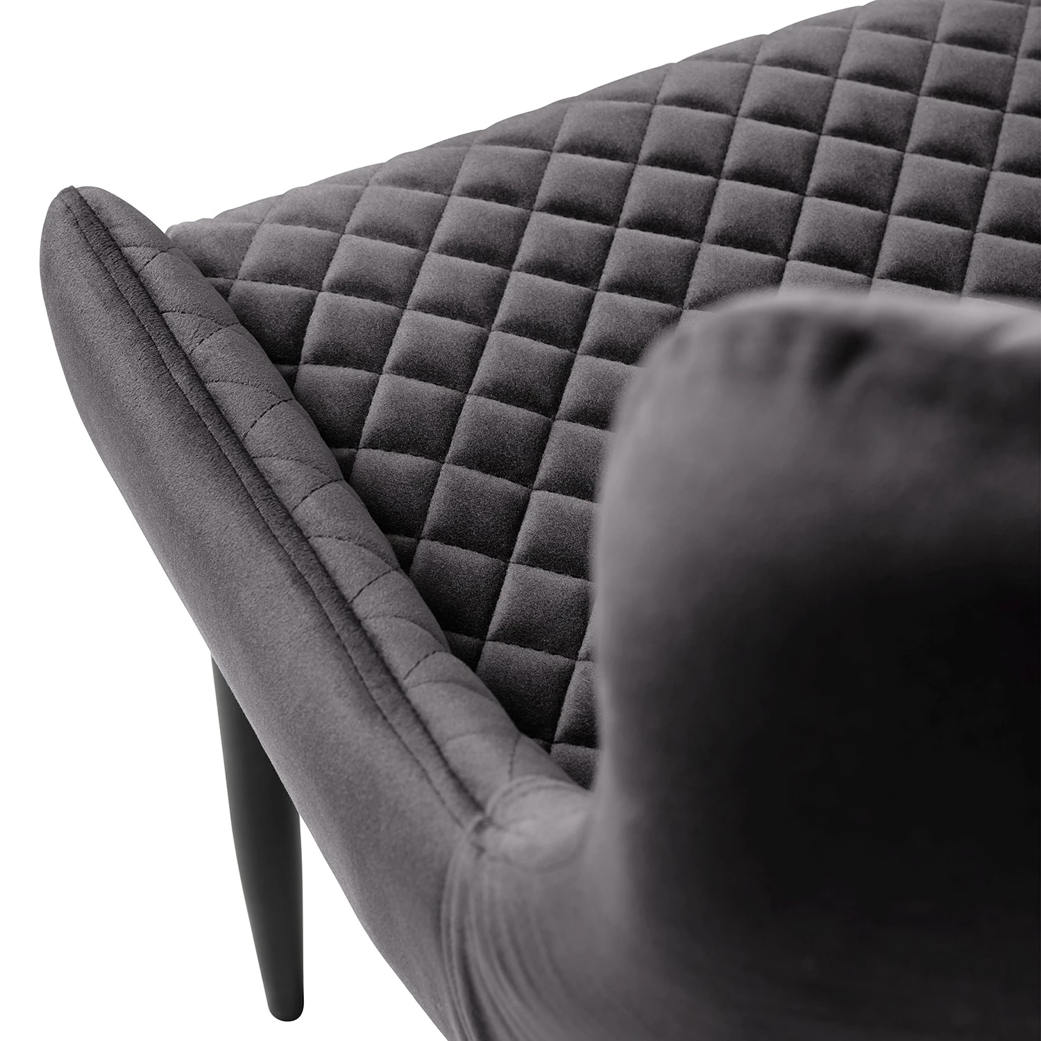 Red Living Sessel Albero - Samt - Grau 6 Red Living Sessel Albero - Samt - Grau – Bild 6