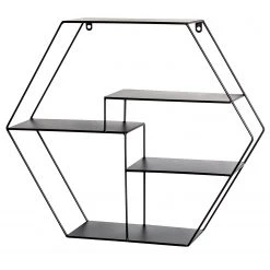 Loftscape Wandregal Keila - Metall - Schwarz