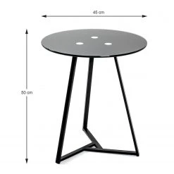 Loftscape Beistelltisch Calow - Glas / Metall - Schwarz -Wohnzimmermöbel boutique en ligne 1000267392 210518 16033100019 SKETCH DETAILS P000000001000267392 sketch