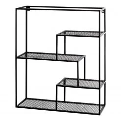 Loftscape Wandregal Kalanti - Metall - Schwarz