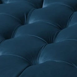 Ridgevalley Polsterhocker Dale - Samt Ravi: Marineblau -Wohnzimmermöbel boutique en ligne 1000268696 211015 085240000102 DETAILS P000000001000268696