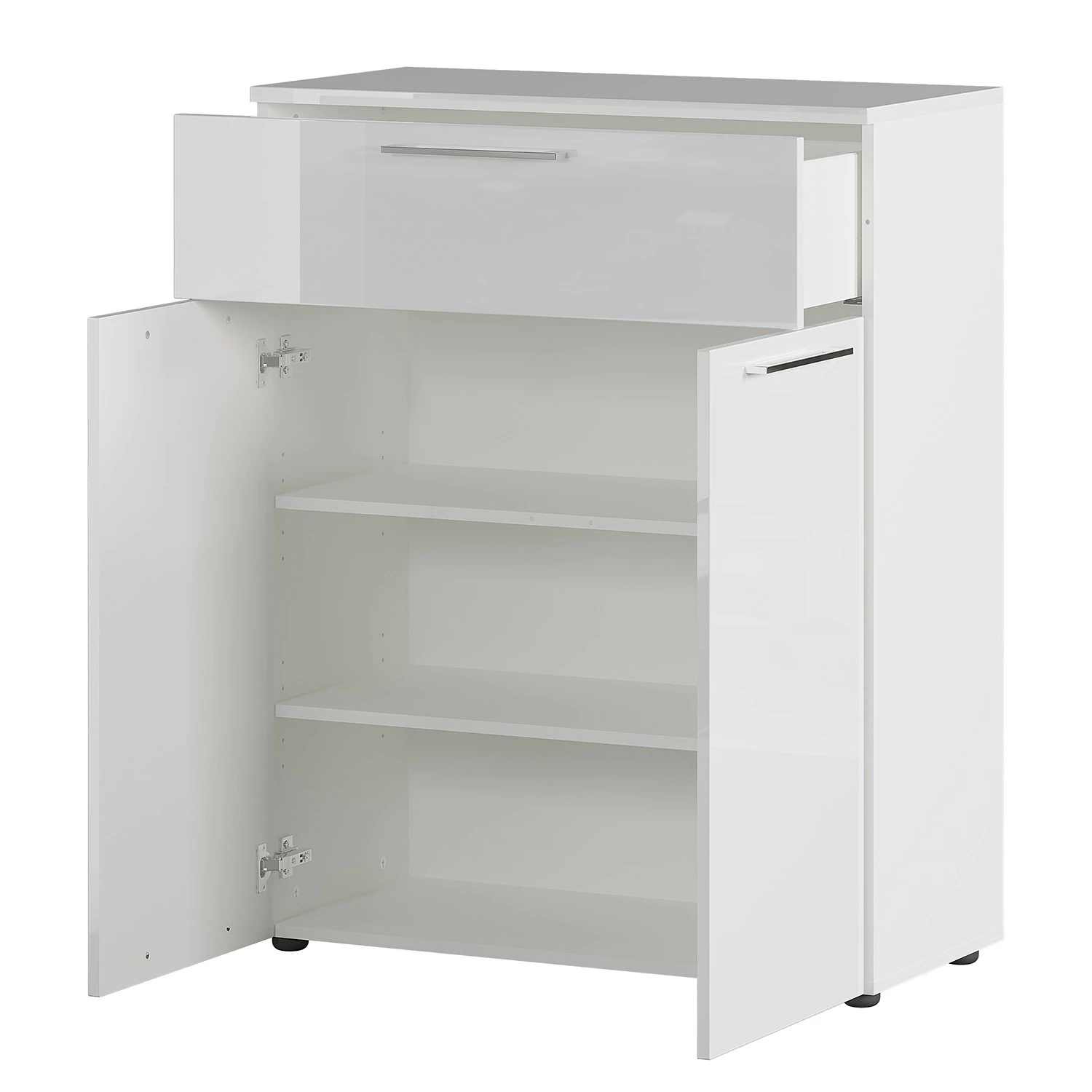 Germania Kommode Sunnyvale - Hochglanz Weiß / Matt Weiß 4 Germania Kommode Sunnyvale - Hochglanz Weiß / Matt Weiß – Bild 4