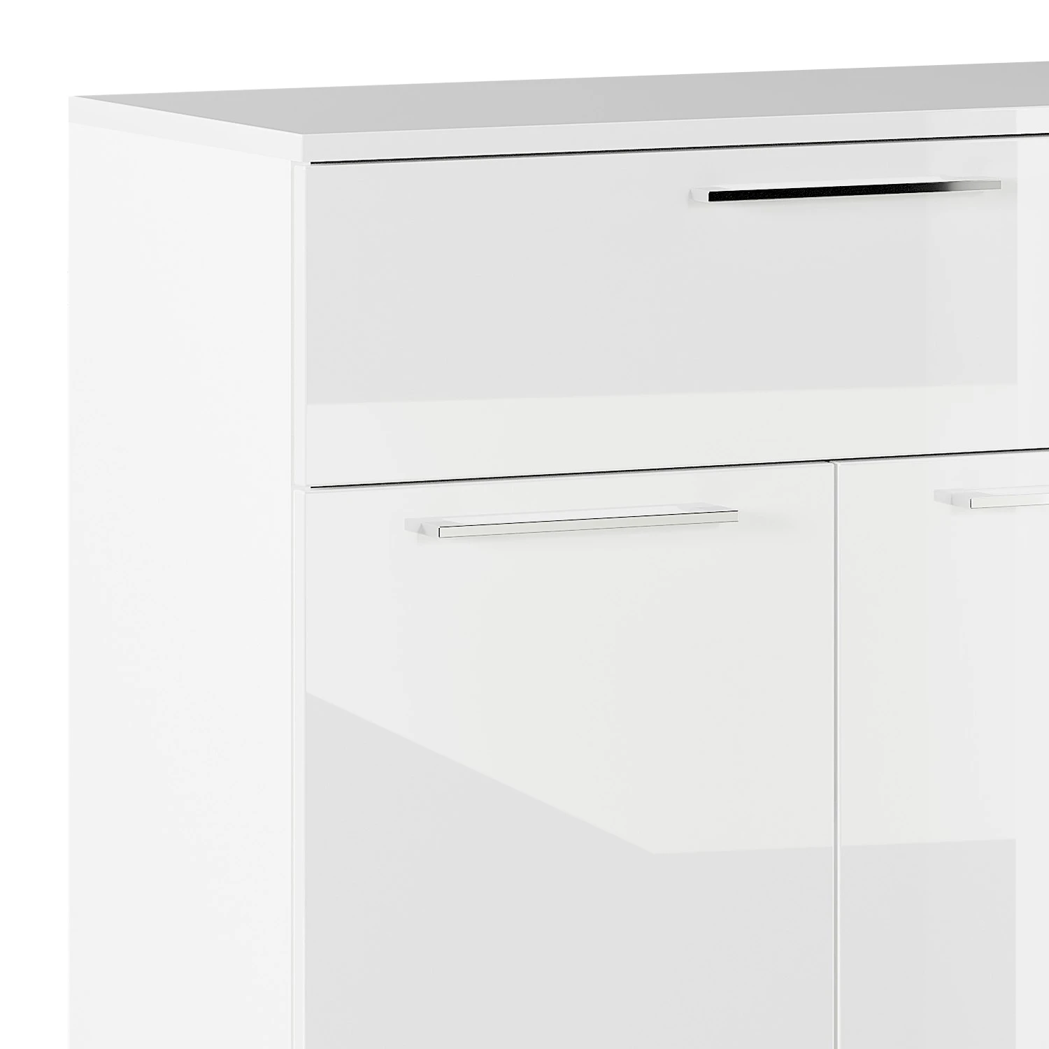 Germania Kommode Sunnyvale - Hochglanz Weiß / Matt Weiß 7 Germania Kommode Sunnyvale - Hochglanz Weiß / Matt Weiß – Bild 7