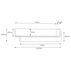 Norrwood Wandregal Boyd I - Eiche Dekor / Weiß -Wohnzimmermöbel boutique en ligne 1000270213 210609 06153800033 SKETCH DETAILS P000000001000270213 sketch
