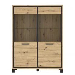 Red Living Vitrinenschrank Egan I - Eiche Artisan Dekor / Eiche Schwarz Dekor 14 Red Living Vitrinenschrank Egan I - Eiche Artisan Dekor / Eiche Schwarz Dekor -Wohnzimmermöbel boutique en ligne 1000270227 210609 06155400111 DETAILS P000000001000270227