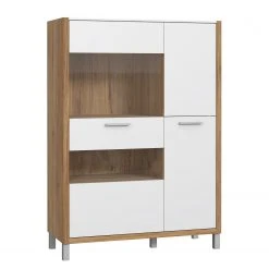 Norrwood Highboard Boyd III - Weiß / Eiche Dekor -Wohnzimmermöbel boutique en ligne 1000270229 210609 06155500130 DETAILS P000000001000270229