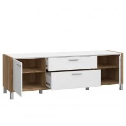 Norrwood TV-Lowboard Boyd I - Weiß / Eiche Dekor 11 Norrwood TV-Lowboard Boyd I - Weiß / Eiche Dekor -Wohnzimmermöbel boutique en ligne 1000270231 210609 06155600144 DETAILS P000000001000270231