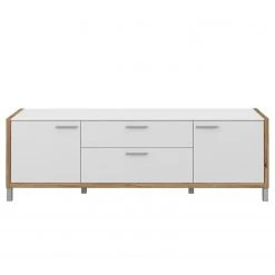 Norrwood TV-Lowboard Boyd I - Weiß / Eiche Dekor 12 Norrwood TV-Lowboard Boyd I - Weiß / Eiche Dekor -Wohnzimmermöbel boutique en ligne 1000270231 210609 06155600145 DETAILS P000000001000270231