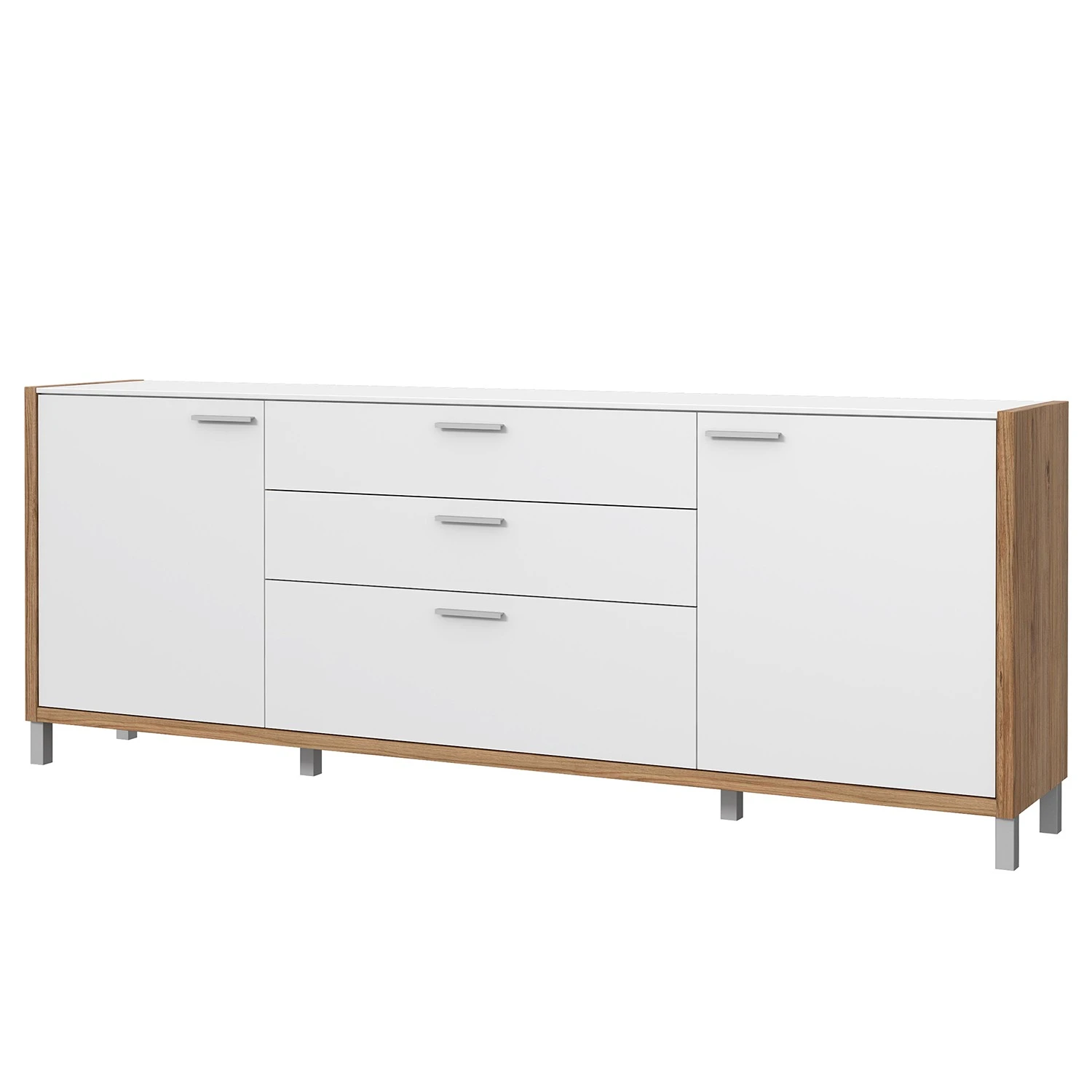 Norrwood Sideboard Boyd II - Weiß / Eiche Dekor 1 Norrwood Sideboard Boyd II - Weiß / Eiche Dekor