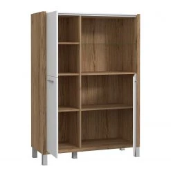 Norrwood Highboard Boyd I - Weiß / Eiche Dekor 15 Norrwood Highboard Boyd I - Weiß / Eiche Dekor -Wohnzimmermöbel boutique en ligne 1000270243 210609 06160200242 DETAILS P000000001000270243