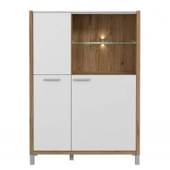 Norrwood Highboard Boyd I - Weiß / Eiche Dekor 17 Norrwood Highboard Boyd I - Weiß / Eiche Dekor -Wohnzimmermöbel boutique en ligne 1000270243 210609 06160200244 DETAILS P000000001000270243