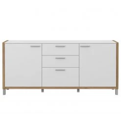 Norrwood Sideboard Boyd I - Weiß / Eiche Dekor 12 Norrwood Sideboard Boyd I - Weiß / Eiche Dekor -Wohnzimmermöbel boutique en ligne 1000270252 210609 06160300253 DETAILS P000000001000270252