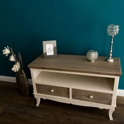 Ridgevalley TV-Lowboard Pua - Eukalyptus massiv - Cremeweiß / Braun -Wohnzimmermöbel boutique en ligne 1000270686 210602 06133000114 MOOD DETAILS P000000001000270686 mood