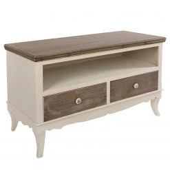 Ridgevalley TV-Lowboard Pua - Eukalyptus massiv - Cremeweiß / Braun -Wohnzimmermöbel boutique en ligne 1000270686 210602 06133100116 DETAILS P000000001000270686