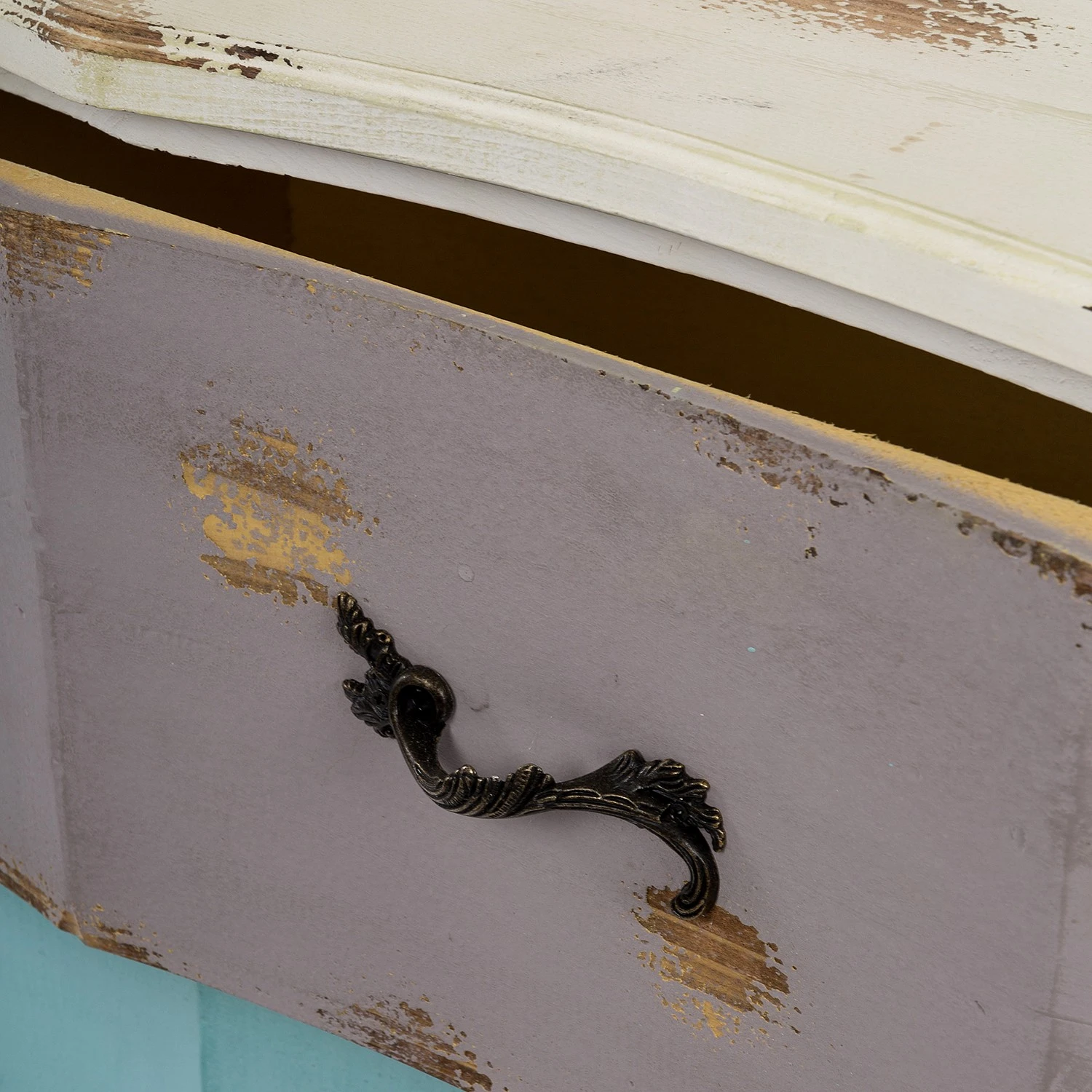 Ridgevalley Kommode Rusper - Tanne massiv - Vintage Weiß / Mehrfarbig 7 Ridgevalley Kommode Rusper - Tanne massiv - Vintage Weiß / Mehrfarbig – Bild 7