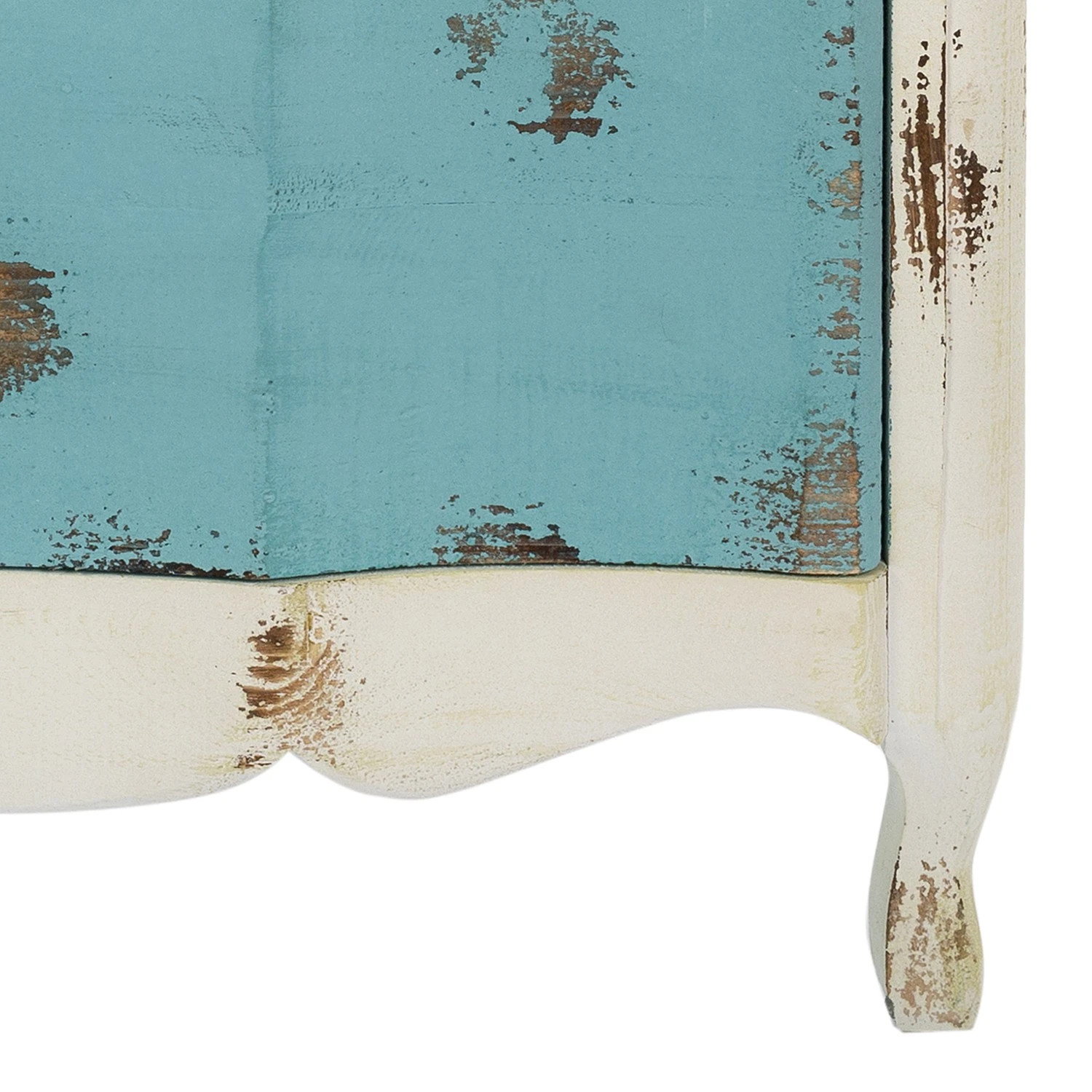 Ridgevalley Kommode Rusper - Tanne massiv - Vintage Weiß / Mehrfarbig 9 Ridgevalley Kommode Rusper - Tanne massiv - Vintage Weiß / Mehrfarbig – Bild 9