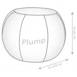 SITTING POINT Pouf Plump Veluto - Samt - Petrol -Wohnzimmermöbel boutique en ligne 1000271358 210610 15402600092 SKETCH DETAILS P000000001000271358 sketch