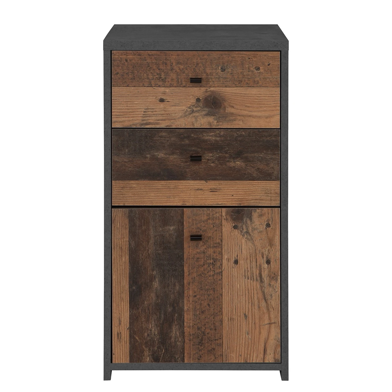 Loftscape Kommode Rison I - Dunkelgrau / Altholz Dekor 3 Loftscape Kommode Rison I - Dunkelgrau / Altholz Dekor – Bild 3