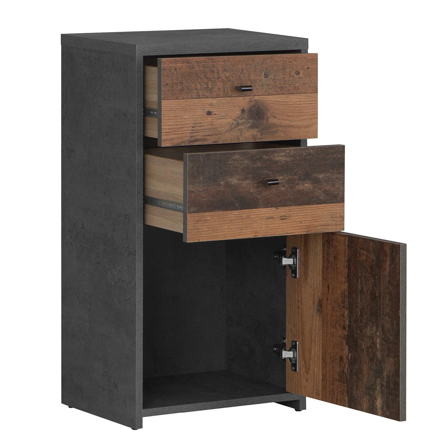 Loftscape Kommode Rison I - Dunkelgrau / Altholz Dekor 5 Loftscape Kommode Rison I - Dunkelgrau / Altholz Dekor – Bild 5