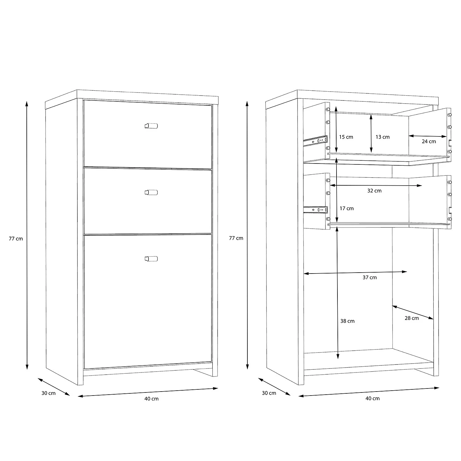 Loftscape Kommode Rison I - Dunkelgrau / Altholz Dekor 7 Loftscape Kommode Rison I - Dunkelgrau / Altholz Dekor – Bild 7