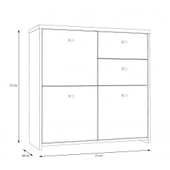Loftscape Kommode Rison III - Eiche Artisan Dekor / Weiß -Wohnzimmermöbel boutique en ligne 1000272367 210819 07024400065 SKETCH DETAILS P000000001000272367 sketch